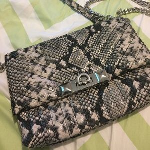 Fashion snake skin shoulder purse